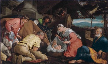 羊飼いの礼拝 ヤコポ・バッサーノ・ダル・ポンテ キリスト教 カトリック Oil Paintings